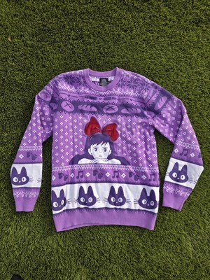 Box Lunch Her Universe Kiki s Delivery Service Purple Holiday Sweater Women's S