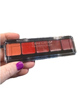 Graftobian HD Lip Palette - Red Lip Weddings Bridal Theatrical Professional