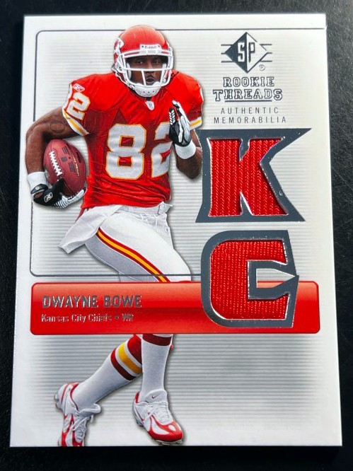 2007 Upper Deck SP Dwayne Bowe Rookie Jersey Patch Threads Kansas City Chiefs