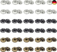 Trketk 30 StüCk DruckknöPfe Set DruckknöPfe Zum AnnäHen Metall DruckknöPfe Viel