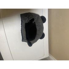 First Steps Baby Toddler Winter Hat Ears Sherpa Lined Gray Black 12 24 Months