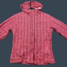 Columbia Youth Hooded Winter Jacket Size 14/16 Pink Insulated Warm Outerwear