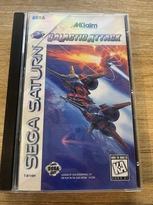 Galactic Attack (Sega Saturn, 1995) CIB + Reg Card Tested And Working