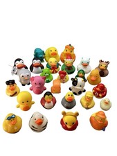 Lot of 28 Rubber Ducks Jeep Duckies Various Styles and Colors Christmas Funny