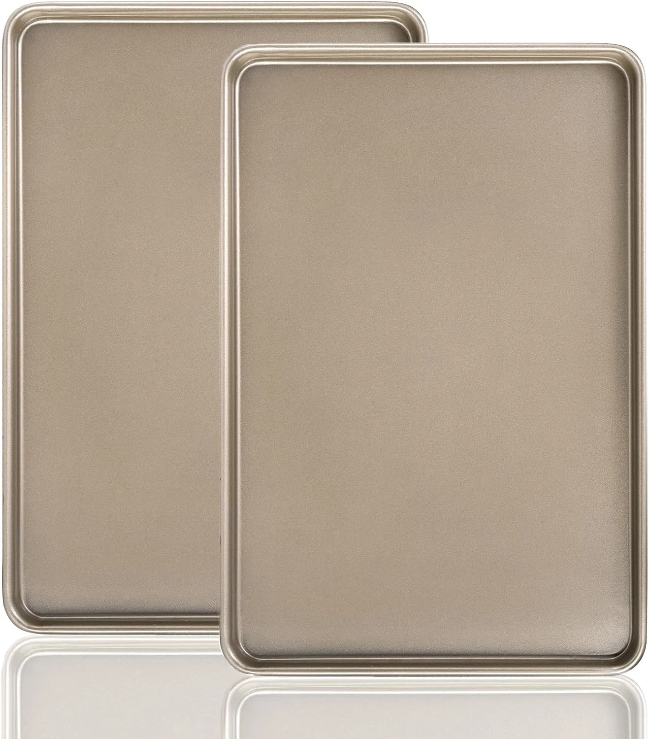 Set of 2 Sheet Cake Pan 11.8" x 17.5" Cookie Sheet Nonstick Baking Sheet Pans