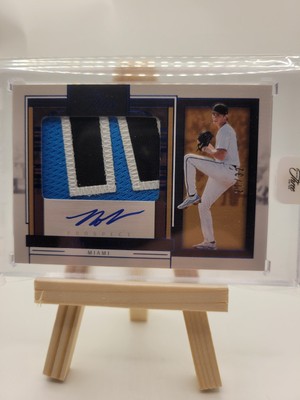 2024 Panini Three and Two Noble Meyer Prospect Jersey Auto Full Count /32 Miami 