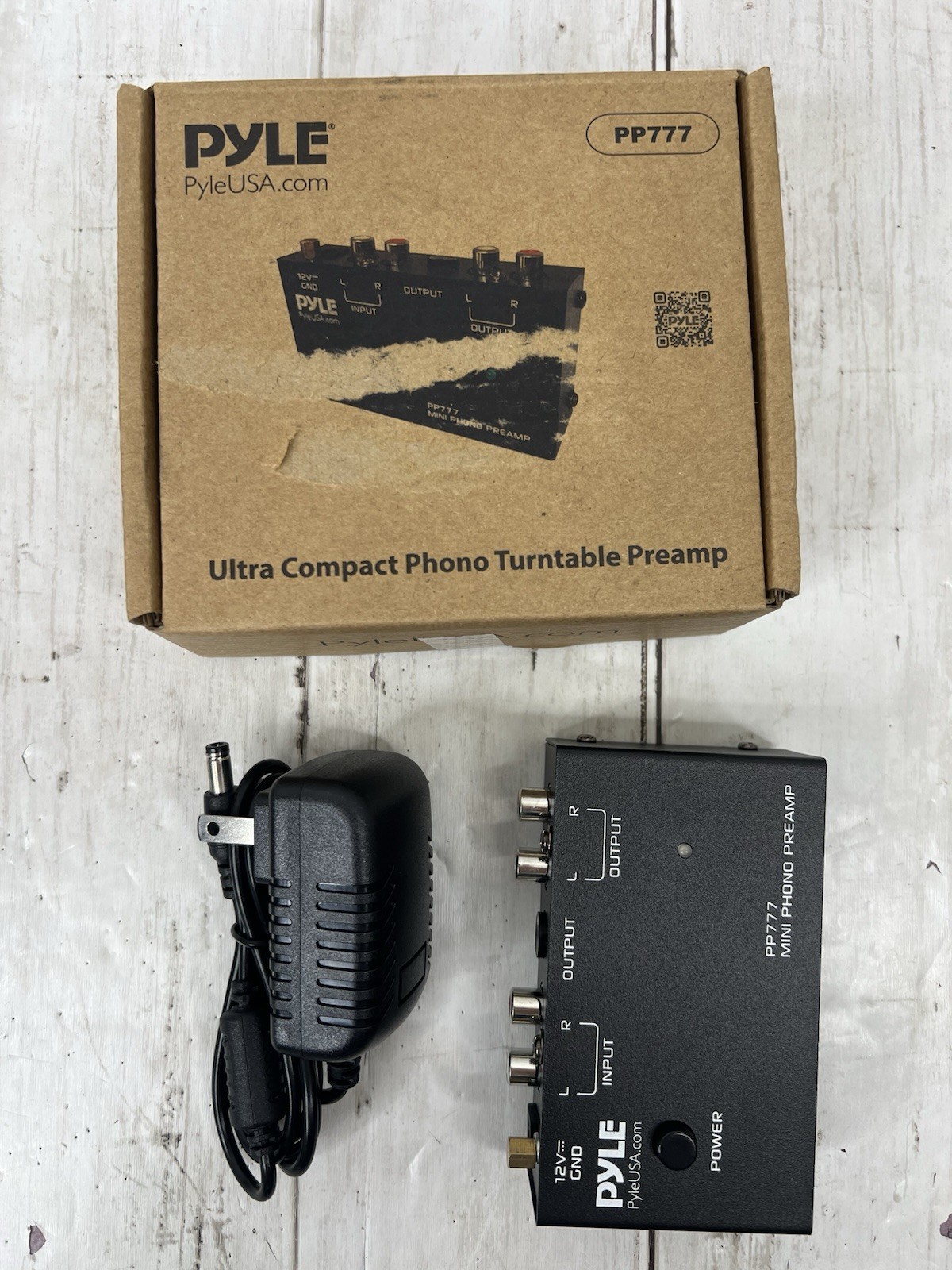 Pyle Phono Turntable Preamp Mini Electronic Audio Phonograph