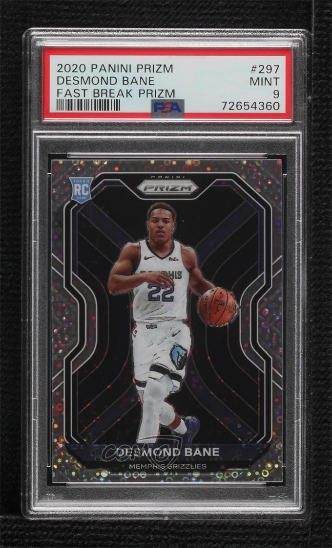2020-21 Panini Prizm Fast Break Prizm Desmond Bane #297 PSA 9 MINT 0n64