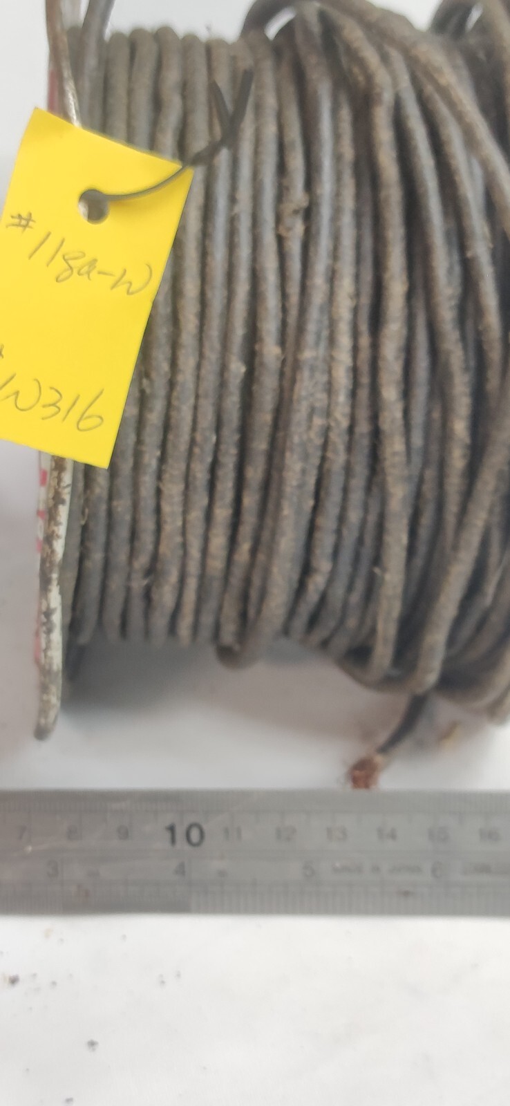 NOS #11ga Western Electronics Stranded Copper Waxed Cloth wire 6M (W316 ...