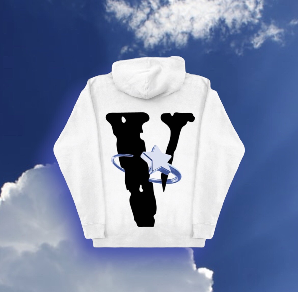 Pop Smoke x Vlone Halo スウェット パーカー ホワイト Pop Smoke x Vlone Halo Hoodie Medium | eBay