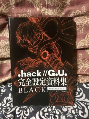 .hack art book Japan .hack G.U. Complete setting material collection BLACK