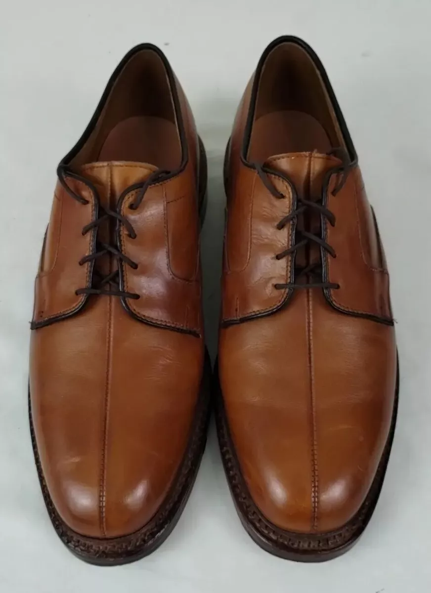 Allen Edmonds Dickson Mens Walnut Brown Leather Lace Up Dress Shoes Size 8.5 D