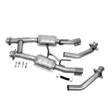 BBK High Flow H Pipe With Catalytic Converters - 2-1/2 for 86-93 Mustang 5.0