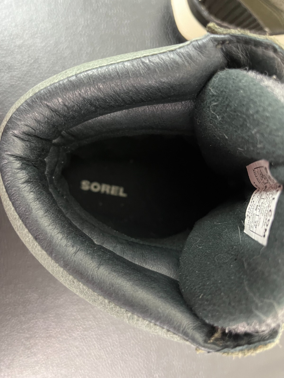 Sorel Conquest Women's Size 10 Boots Alpine Tundra Green Gray