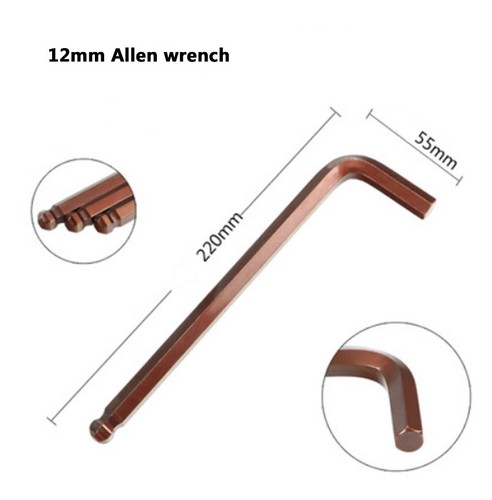 Llave hexagonal Allen de extremo de bola de 1,5 mm 2 mm 2,5 mm 3 mm 4 mm 5 mm 6 mm 8 mm 10 mm 12 mm 14 mm - Imagen 18 de 19