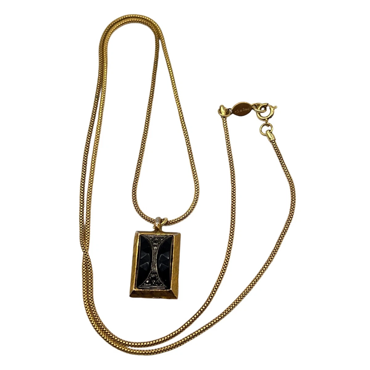 Gold 2024 marcasite necklace