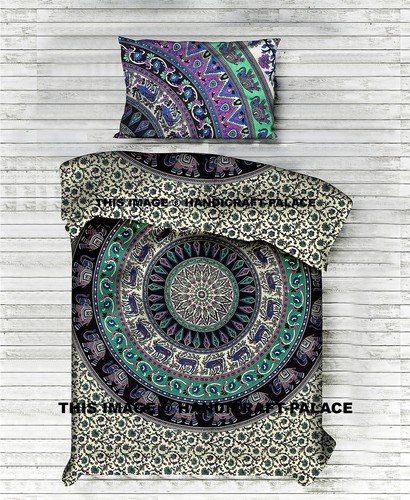 Hippie indien Mandala tapisserie dortoir décor pique-nique drap de lit