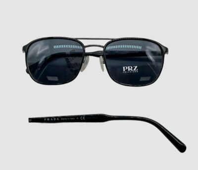$352 Authentic Prada SPR75V YDC-0A9 Men's Black Square Sunglasses 56-20-145