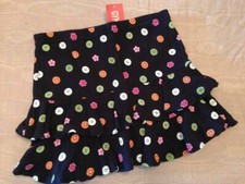 NWT Gymboree All About Buttons Tiered Ruffled Button Print Cotton Knit Skort 7