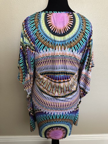 Bar III Sunburst Caftan Cover-Up 8MBGJ31M Multi NWT Large ☀️🌈 - Picture 4 of 6
