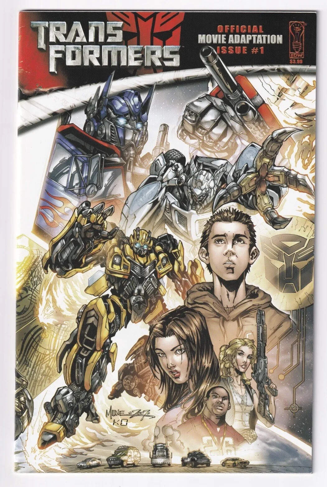 Transformers Official Movie Adaptation Issue #1 2007 IDW Comics
