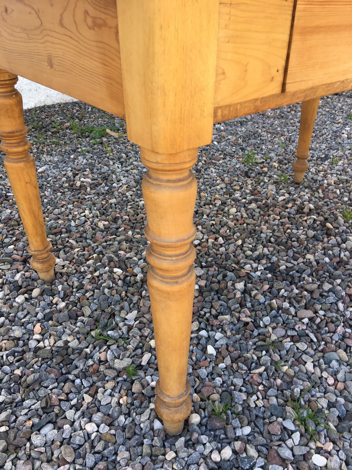 Vintage Pine Kitchen Table eBay