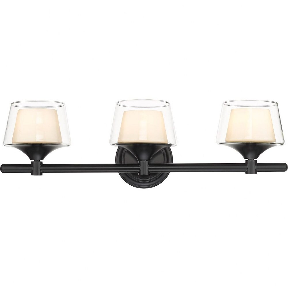 Innovations Lighting 3113WBKCLW Laguna Bathroom Vanity Light Black
