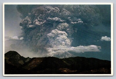 Postcard Washington Mt. St. Helens Volcano Eruption 1980 6x4 Chrome Unpost H192