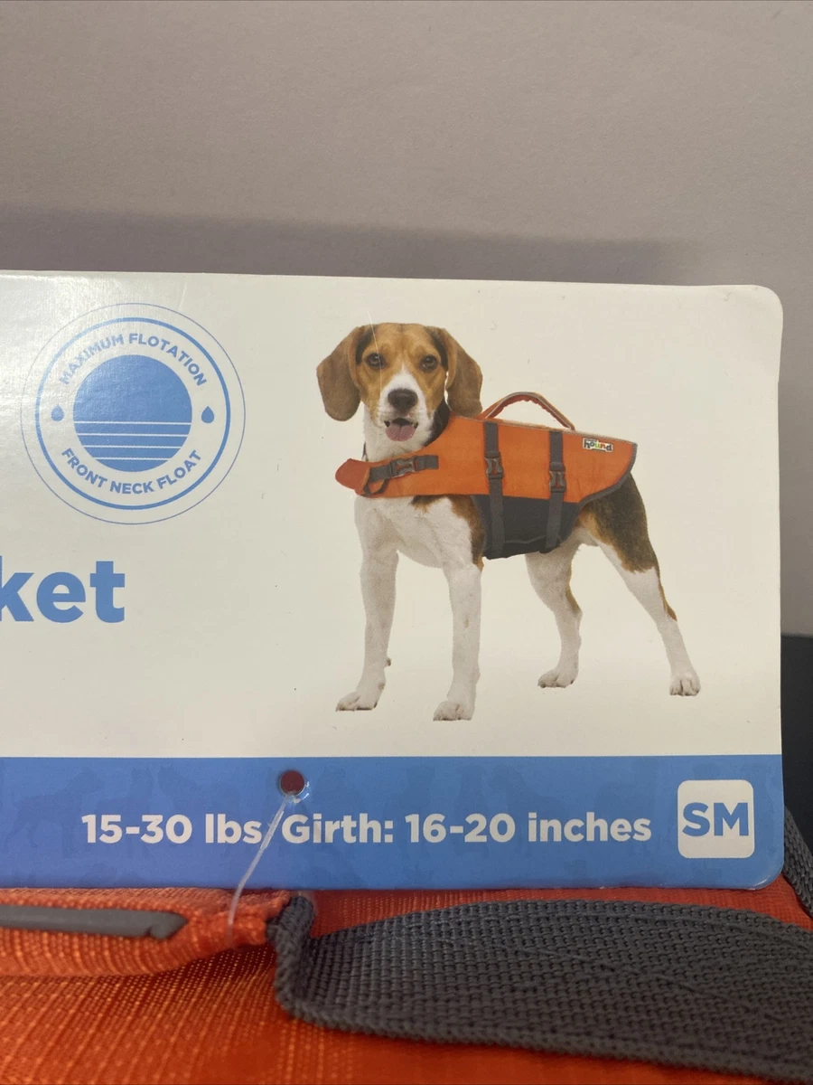 Outward Hound Granby Splash Dog Life Jacket Size SM 15-30 pds Orange Small