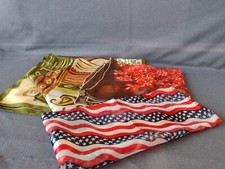 Vintage Scarves - 2 Square 27" 35" /1 Long 60" - Set of 3