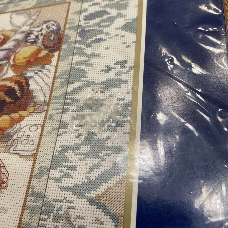 Bucilla Cross Stitch Kit TRANQUILITY 42433 Seashells Beach Unused No Needles - Image 4 of 4