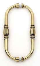 Alno G234-8-PA Tuscany 8" Back to Back Glass Door Pull Polished Antique