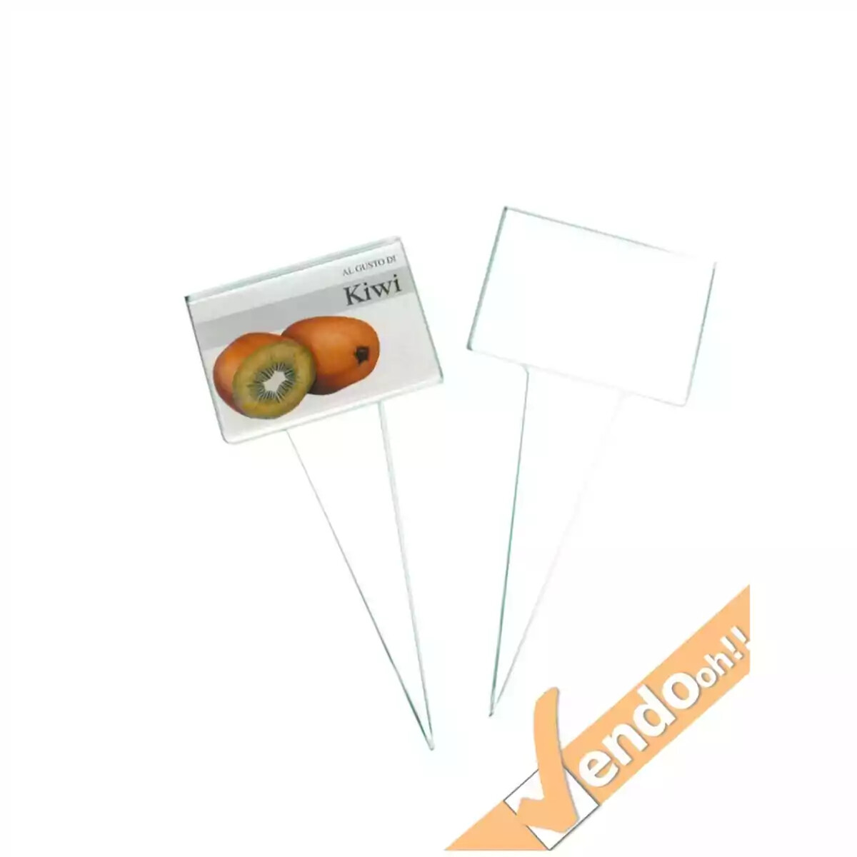 10 PZ SEGNAGUSTI SEGNA GUSTI AD IMMERSIONE IN PLEXIGLAS PER GELATO GELATERIA BAR