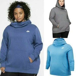 plus size nike cowl neck hoodie