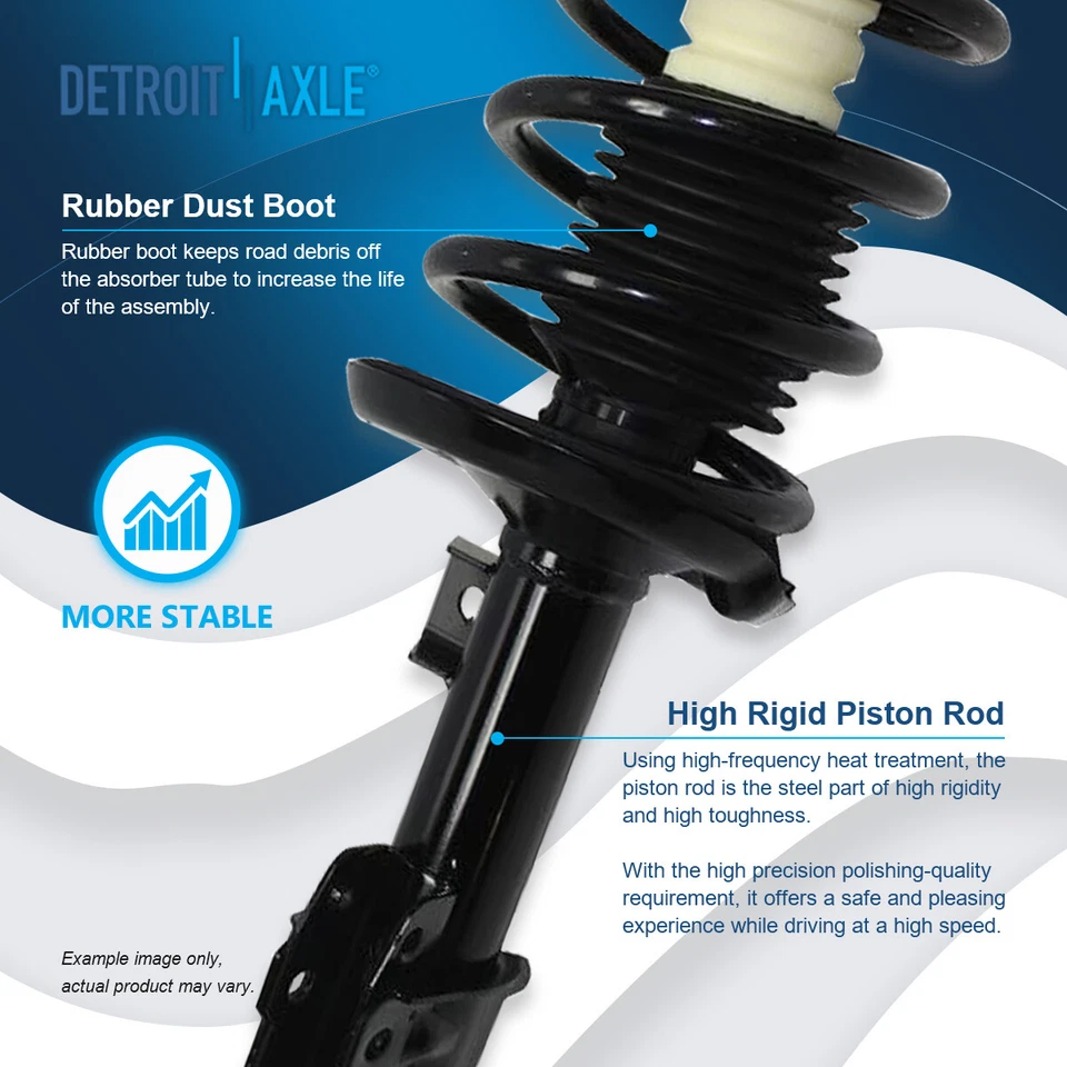 Puntales delanteros con muelle helicoidal para Chevy Malibu Pontiac G6 Saturn Aura 2004-2012 Foto 4 de 4
