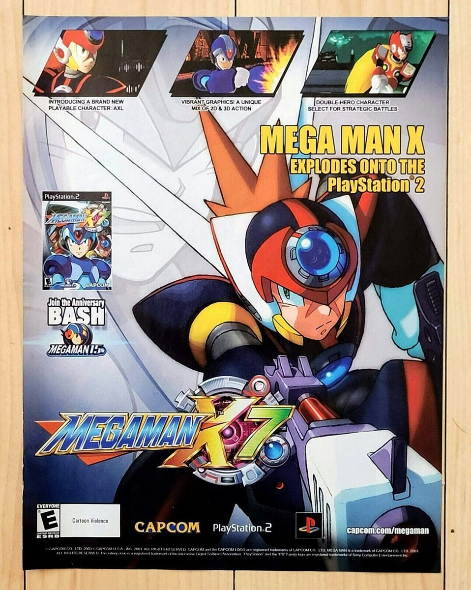 2003 MEGA MAN MEGAMAN X7 PlayStation 2 PS2 Capcom Video Game