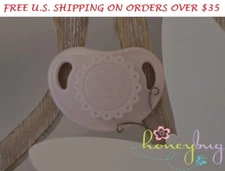 NEW! Honeybug VINTAGE Magnetic Pacifier reborn art doll baby newborn NUDE BLUSH