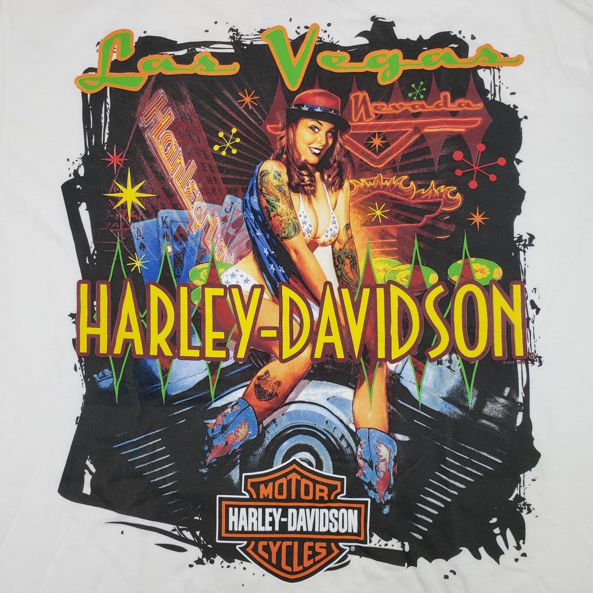 DS 2009 Harley Davidson T-Shirt Las Vegas Nevada Casino American