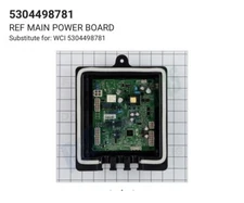 53W04498781 ELECTROLUX REF MAIN CONTROL BOARD FREE SHIPPING