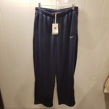 Vintage Nike Dry Fit Mens L Navy Blue Elastic/Drawstring Waist Track Pants