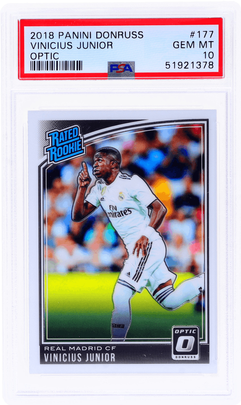 2018 Donruss Optic Vinicius Paixao De Oliveira Rated Rookie #177 PSA 10