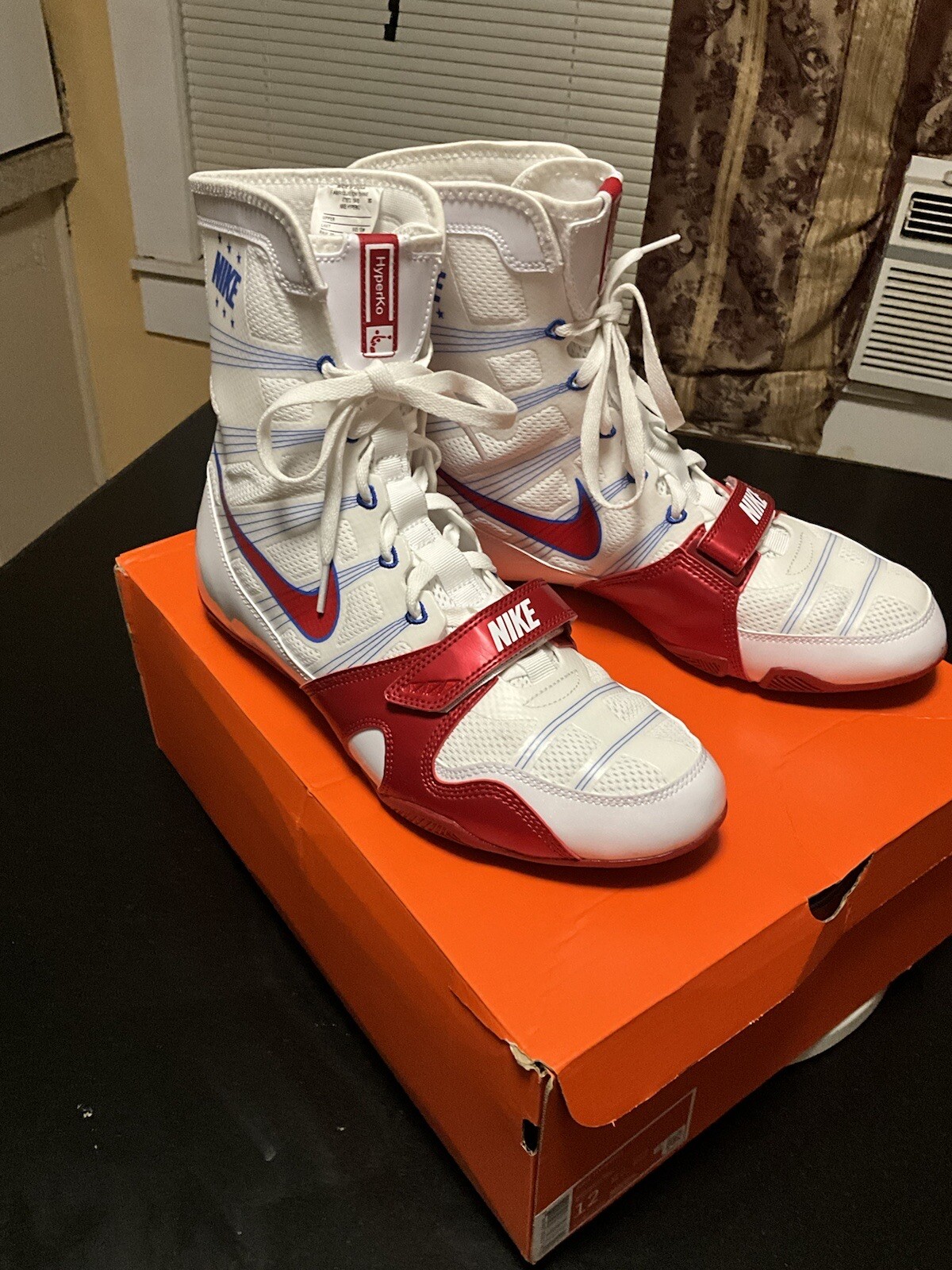 Exclusive 100 Authentic Size US 12 Men’s Nike HyperKO Boxing Boots White/red eBay