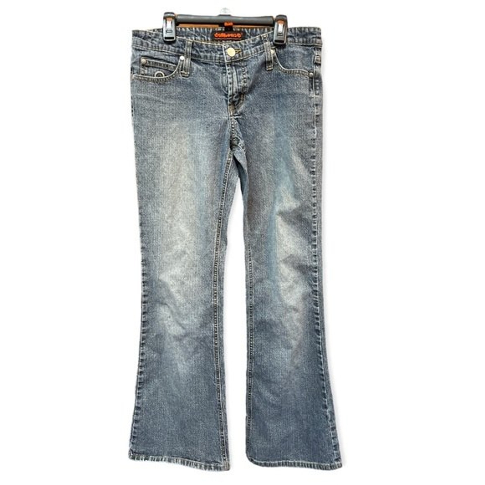 Vintage Dollhouse Low Rise Flare Jeans. Y2K Size 9 Gem