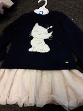 SALE NEW MAYORAL GIRLS 2 PIECE DRESS SET STYLE 2922 SIZES  18 MONTHS  24 MONTHS