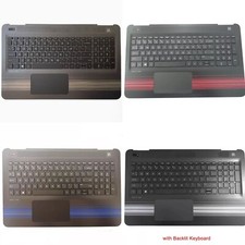 New HP Pavilion 15-AU 15-AW Palmrest Keyboard Touchpad Muti Color Strips Backlit