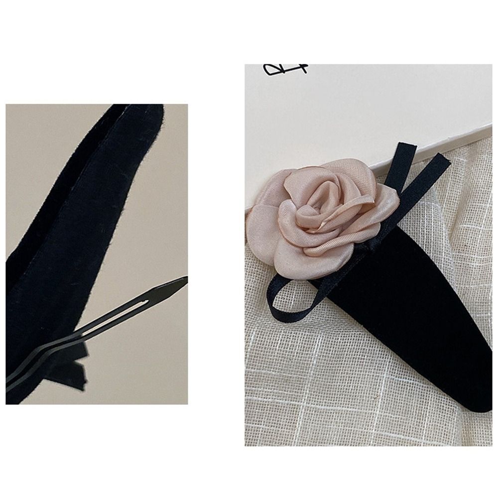 Adult Women's Bony Rose Velvet Fascinator Hair Clip main image 0