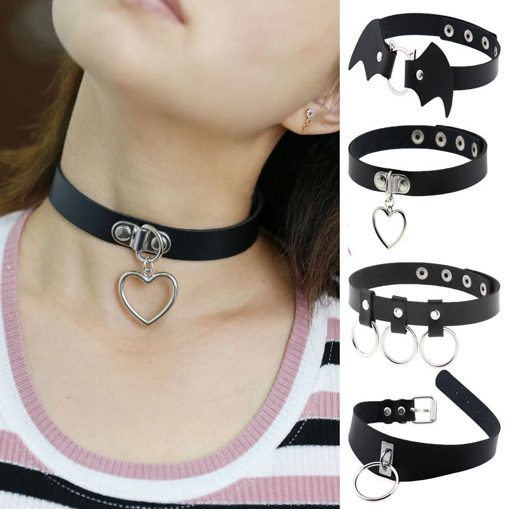 Goth chain choker clearance