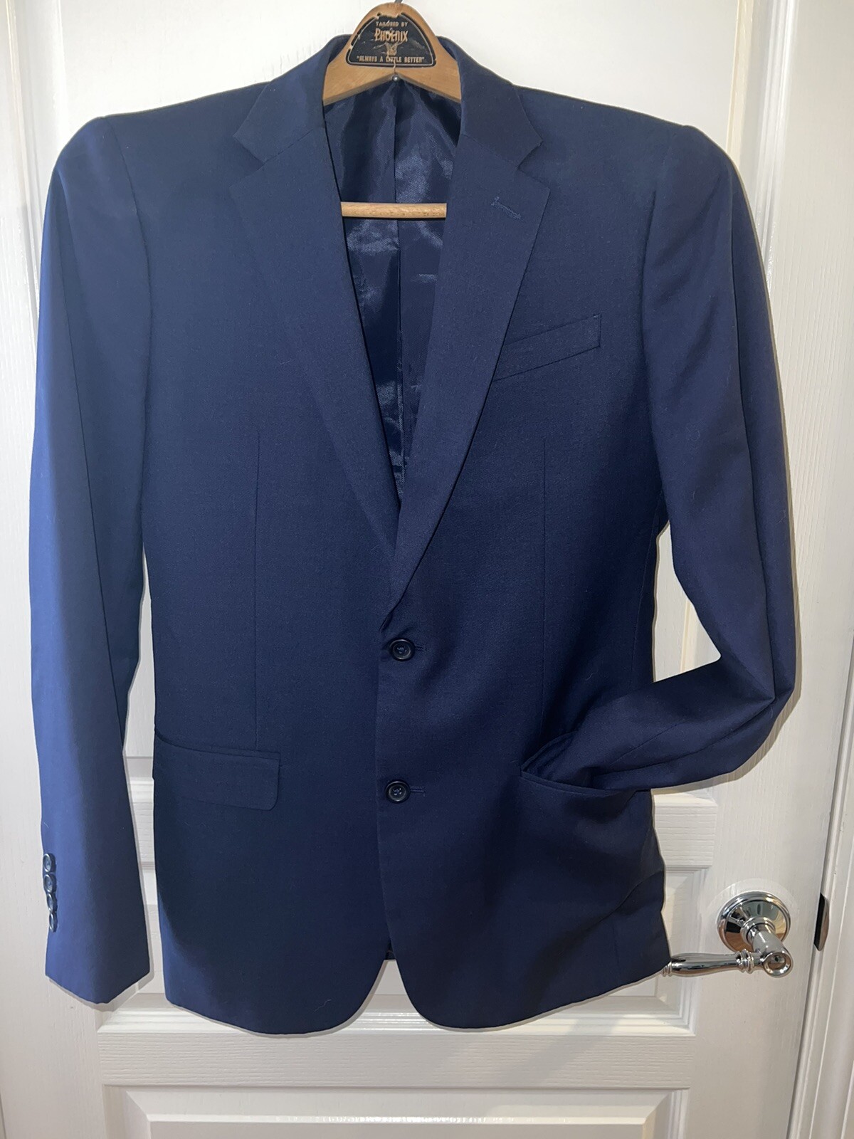 Men's EGARA Blue "Extreme Slim Fit" 2 Pc Suit Size 32 R Jacket 32x38 Pants eBay