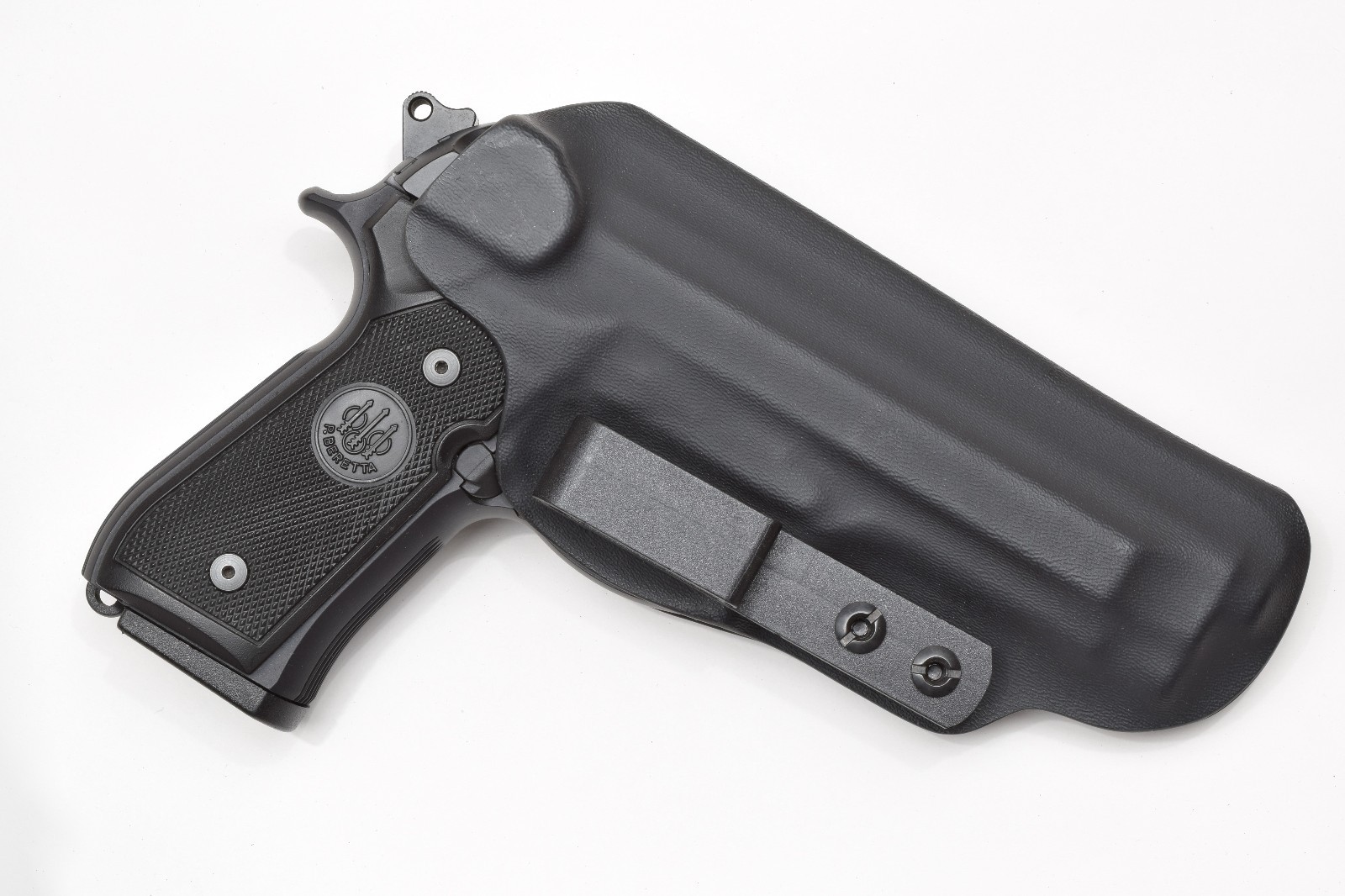 Badger State Holsters- Beretta 92 FS IWB Tuckable Black Custom Kydex 