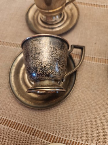 Set tazze da espresso vintage Sterling Betteridge & Reeve Inc LENOX porcellana - Foto 6 di 12